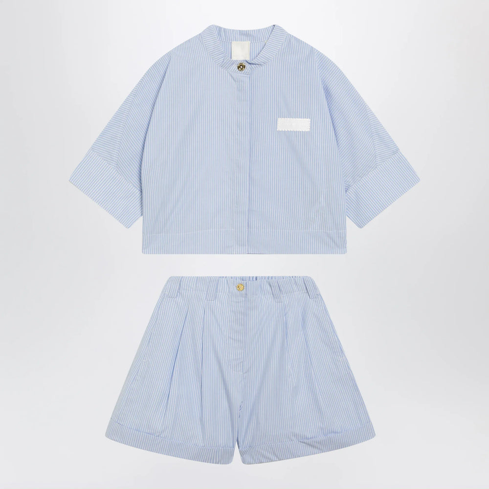 Givenchy - Light blue cotton two-piece set Brand Apparel & Accessories 8