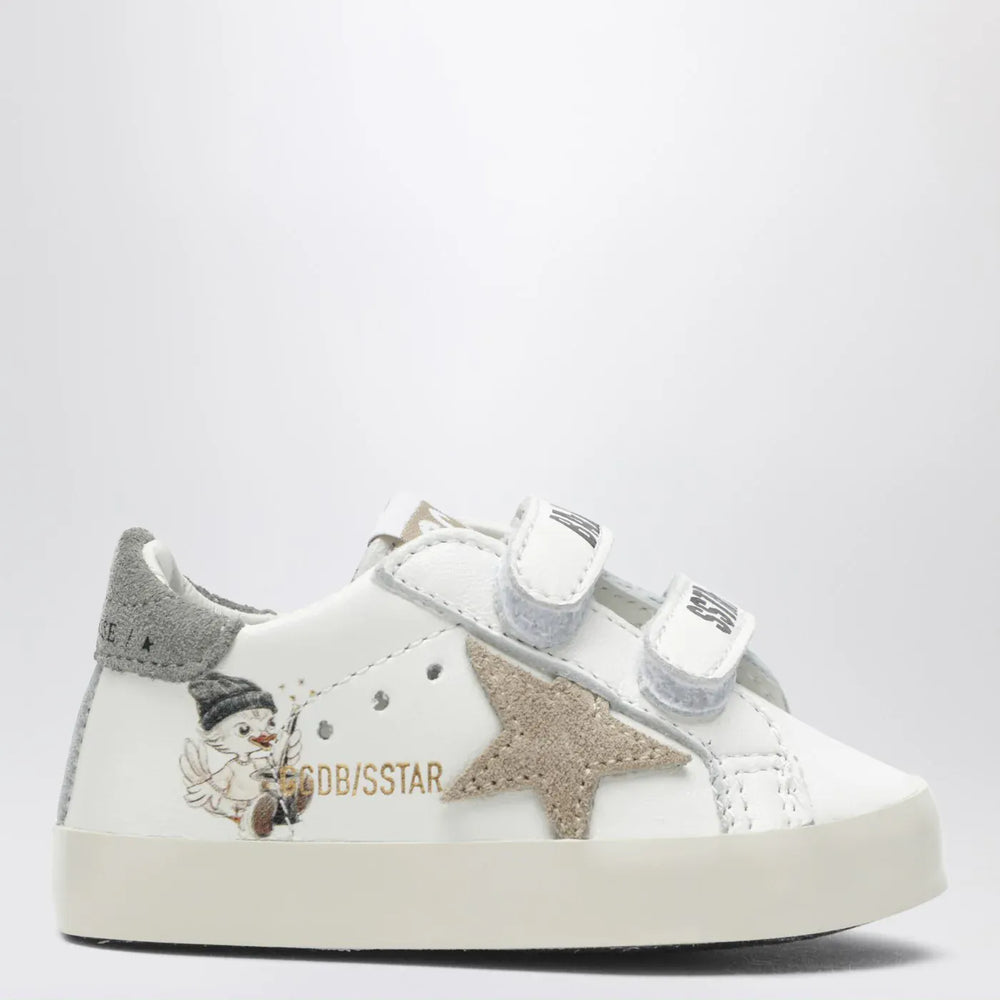 Golden Goose - White/beige Old School baby trainers with duck motif Brand Apparel & Accessories 17