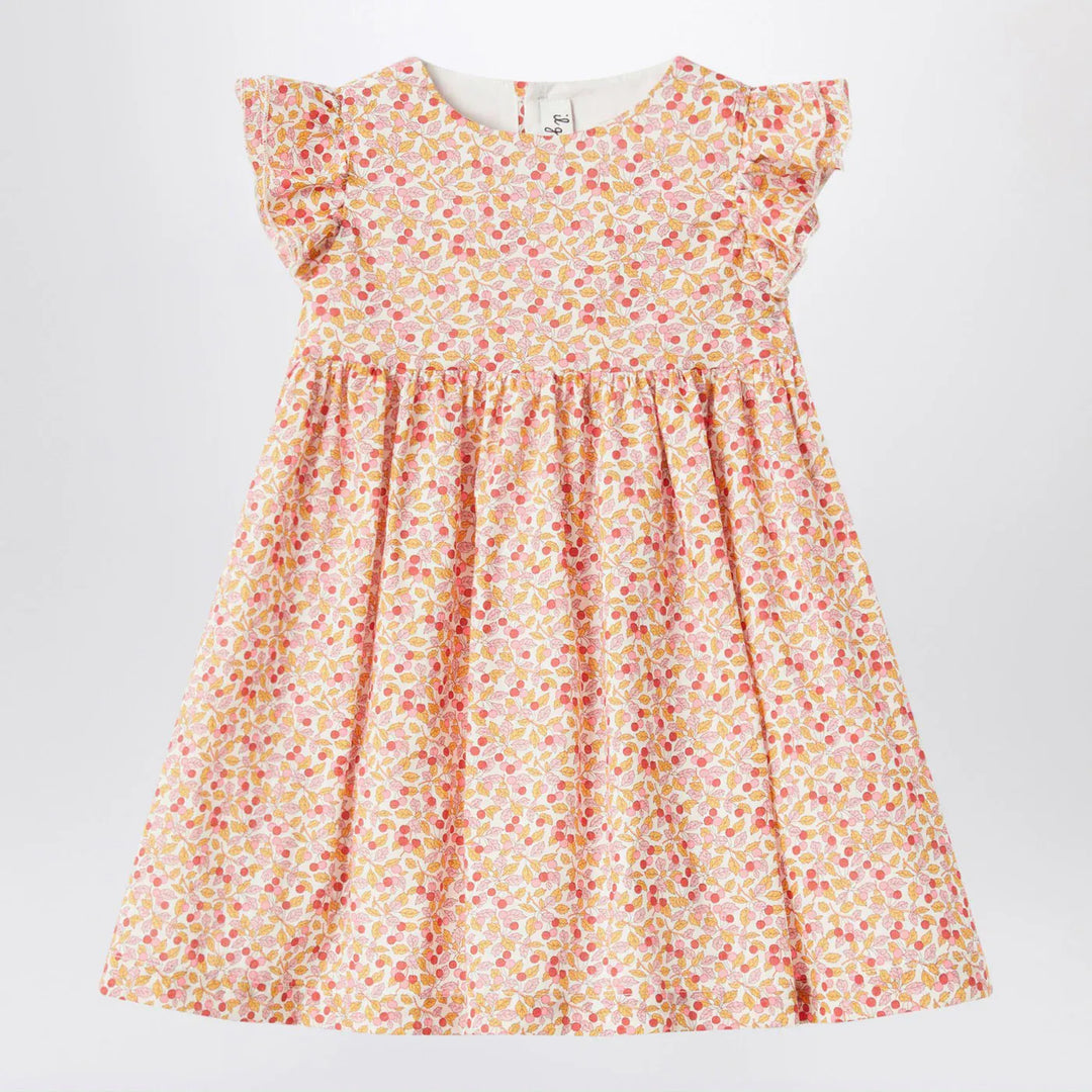 Il Gufo - Apricot dress with culotte in Liberty fabric Brand Apparel &amp; Accessories 12M