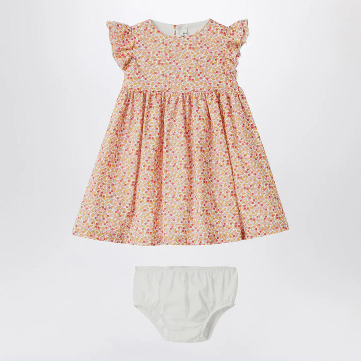 Il Gufo - Apricot dress with culotte in Liberty fabric Brand Apparel &amp; Accessories 12M