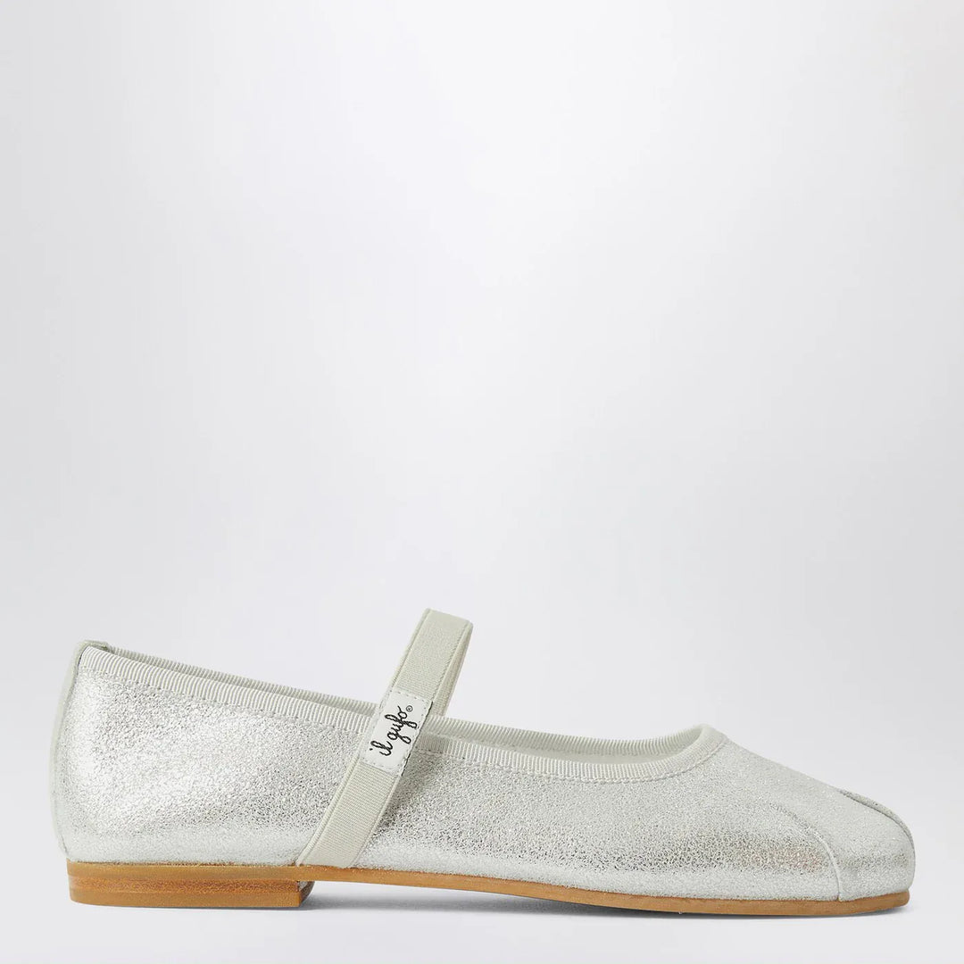 Il Gufo - Silver ballet flats with elastic strap Brand Apparel &amp; Accessories 34