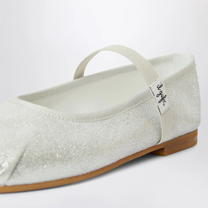 Il Gufo - Silver ballet flats with elastic strap Brand Apparel &amp; Accessories 34