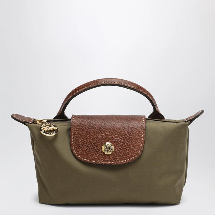Longchamp - Le Pliage Original Pebble clutch bag olive Brand Apparel &amp; Accessories U