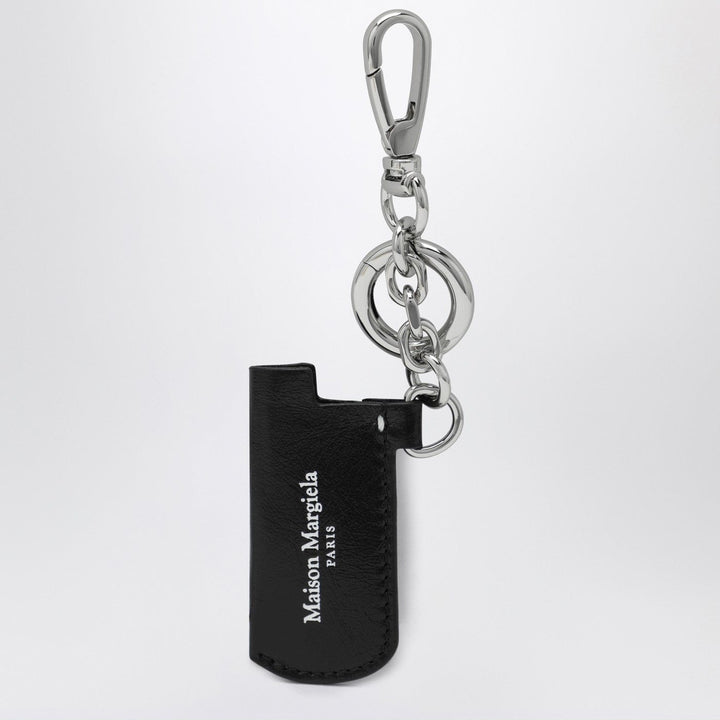 Apparel &amp; Accessories TU Maison Margiela - Black leather key holder with logo Brand