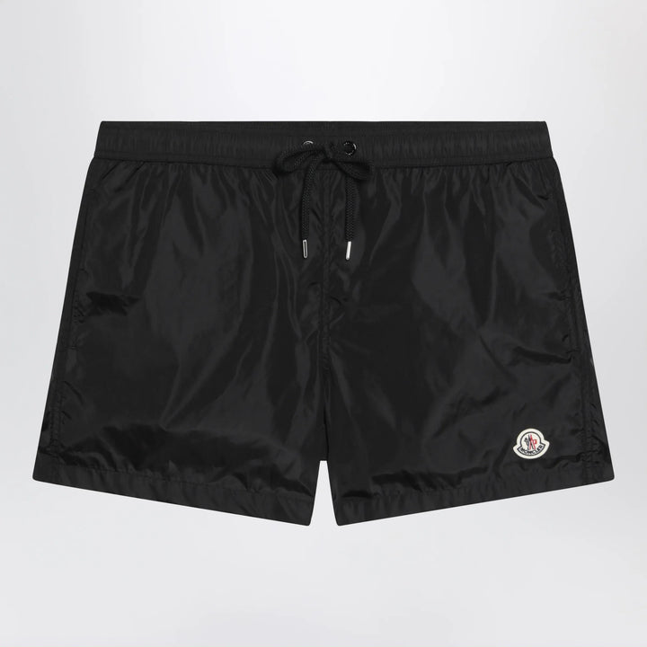 Moncler - Black swimsuit with logo patch Brand Apparel &amp; Accessories S