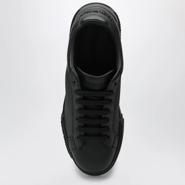Dolce&amp;Gabbana - Portofino Light Strobel Sneakers in black leather Brand Apparel &amp; Accessories > Shoes