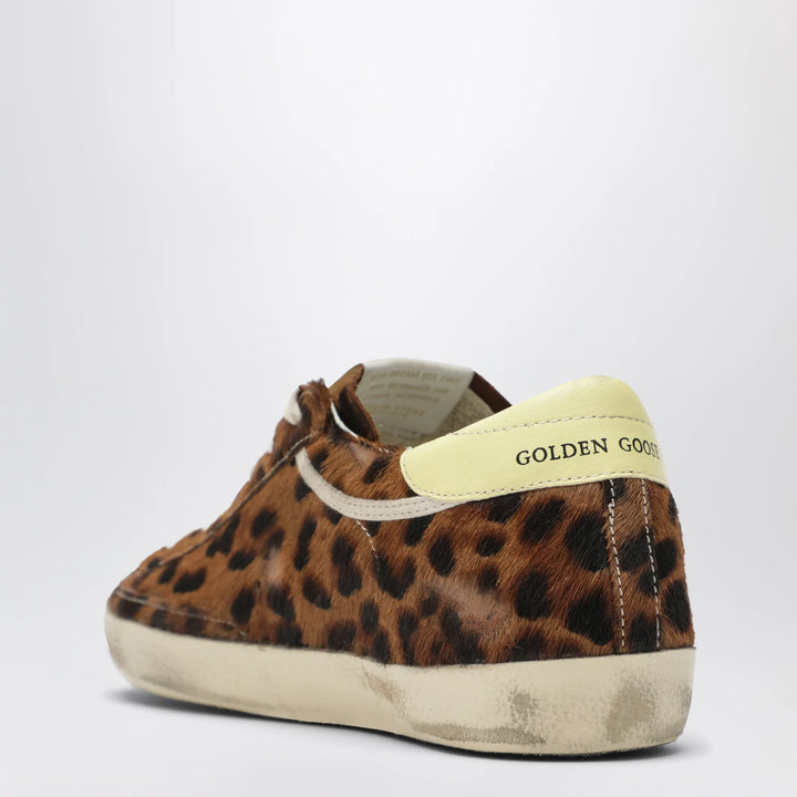 Golden Goose - Super-star Sneakers in leopard-print pony hair Brand Apparel &amp; Accessories > Shoes