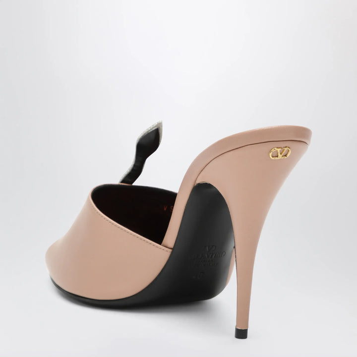 Valentino Garavani - Powder pink Slide sandal Coeur Vipère in kidskin Brand Apparel &amp; Accessories > Shoes