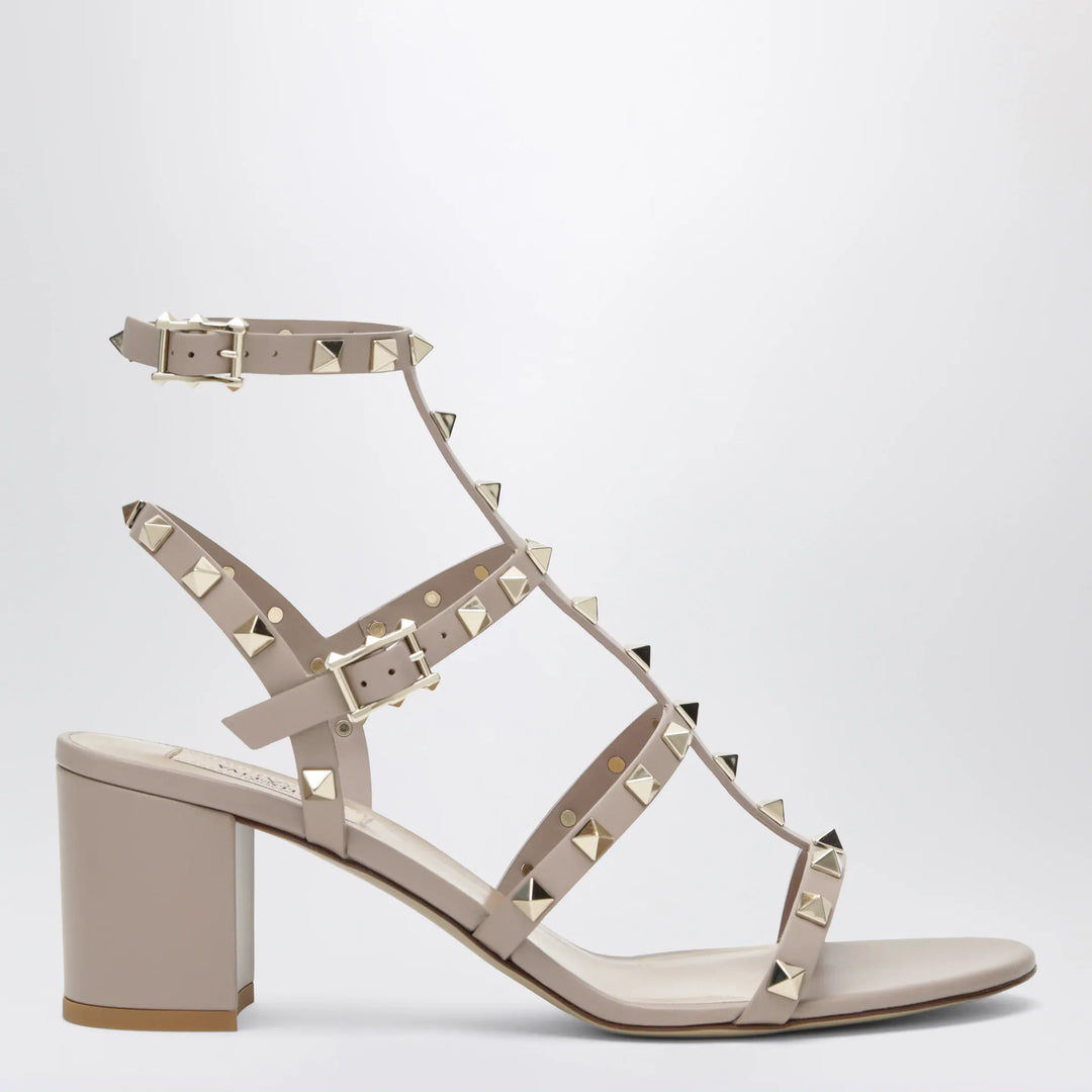 Valentino Garavani - Rockstud sandals with blush-colored straps Brand Apparel &amp; Accessories > Shoes 36,5 IT