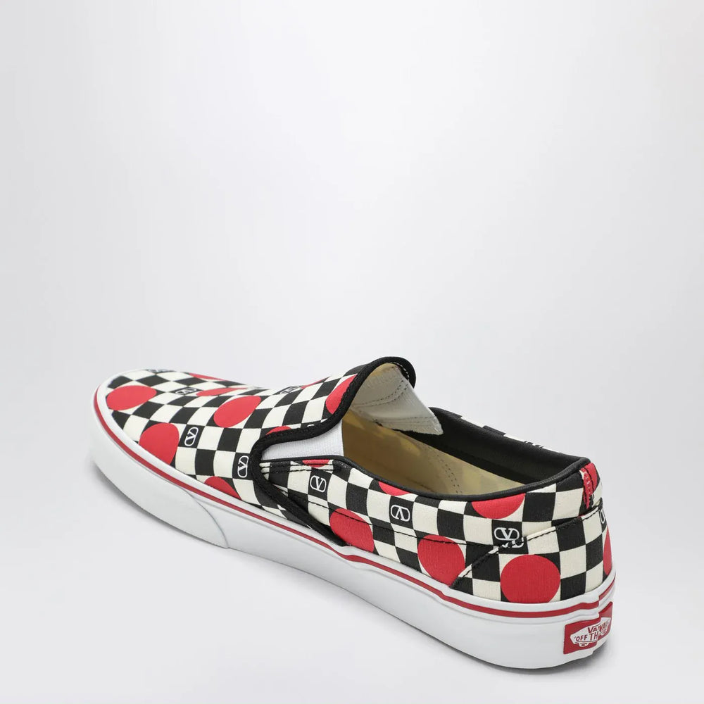Valentino Garavani X Vans - Slip-On Sneakers black/red with VLogo Checkerboard print and polka-dot detail Brand Apparel & Accessories > Shoes 37 IT