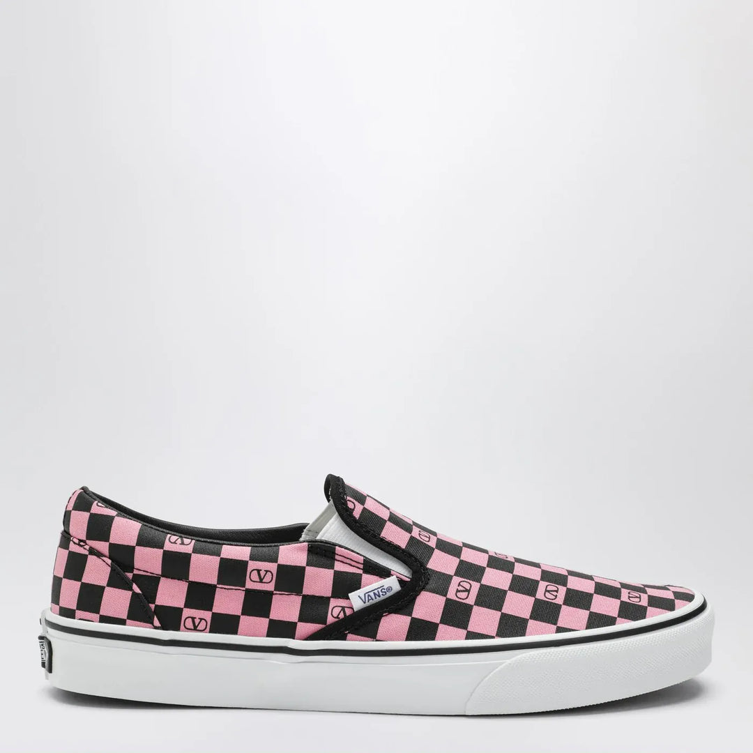 Valentino Garavani X Vans - Slip-On Sneakers orchid pink/black with VLogo Checkerboard print Brand Apparel & Accessories > Shoes 42 IT