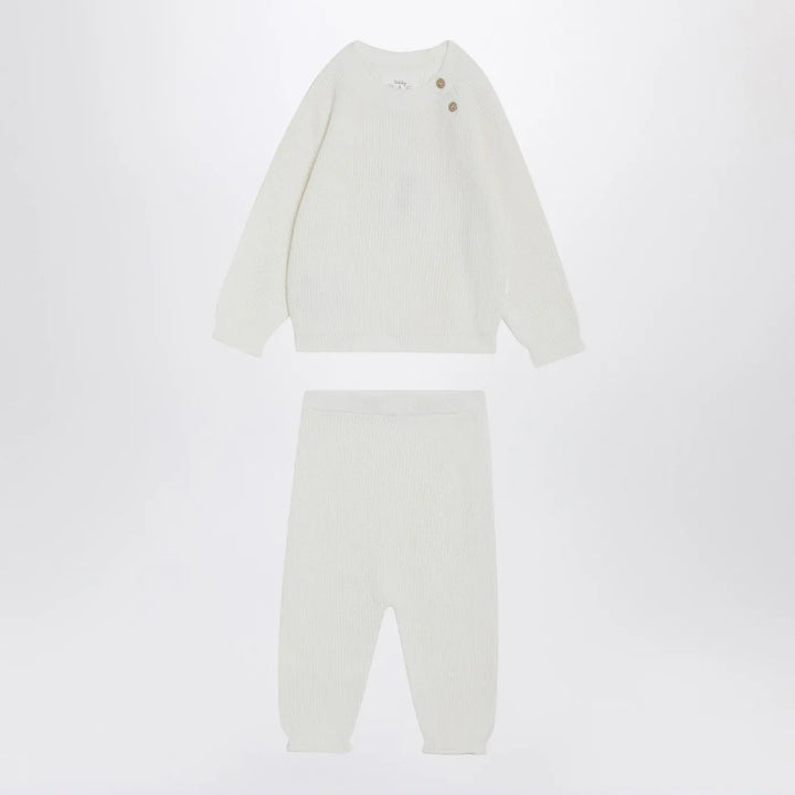 Teddy &amp; Minou - Two-piece suit in milk white Brand Apparel &amp; Accessories 9/12M