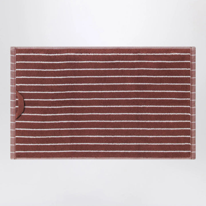 Tekla - Striped reddish-brown guest towel 30x50 cm Brand Apparel &amp; Accessories U