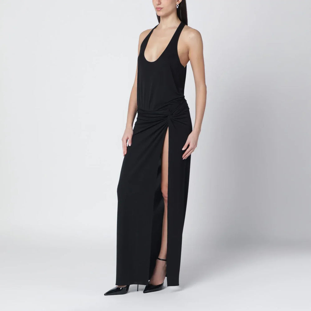 THE ANDAMANE - Black Juno dress with ruching Brand Apparel & Accessories 38  IT