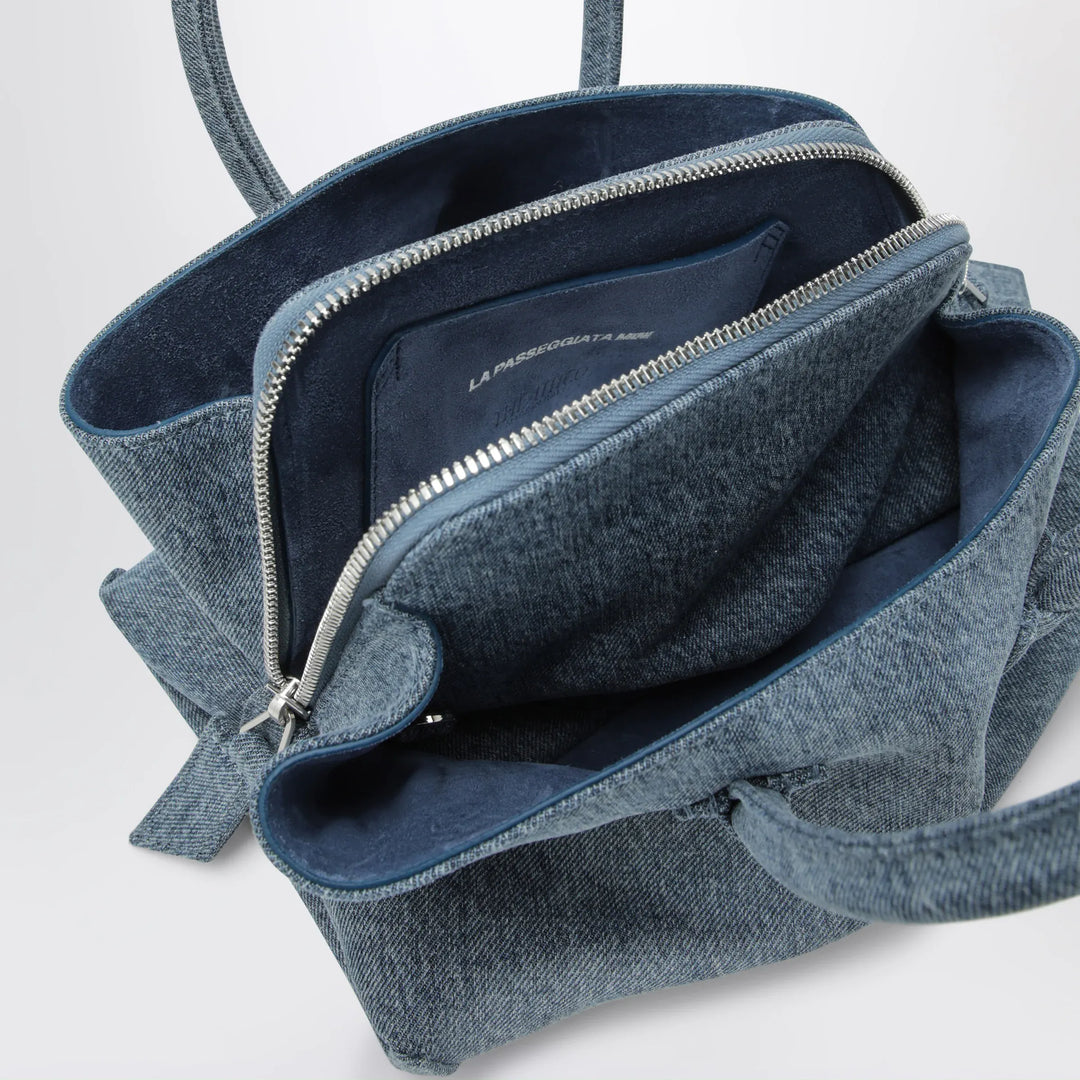 The Attico - La Passeggiata Mini bag in washed denim Brand Apparel &amp; Accessories U