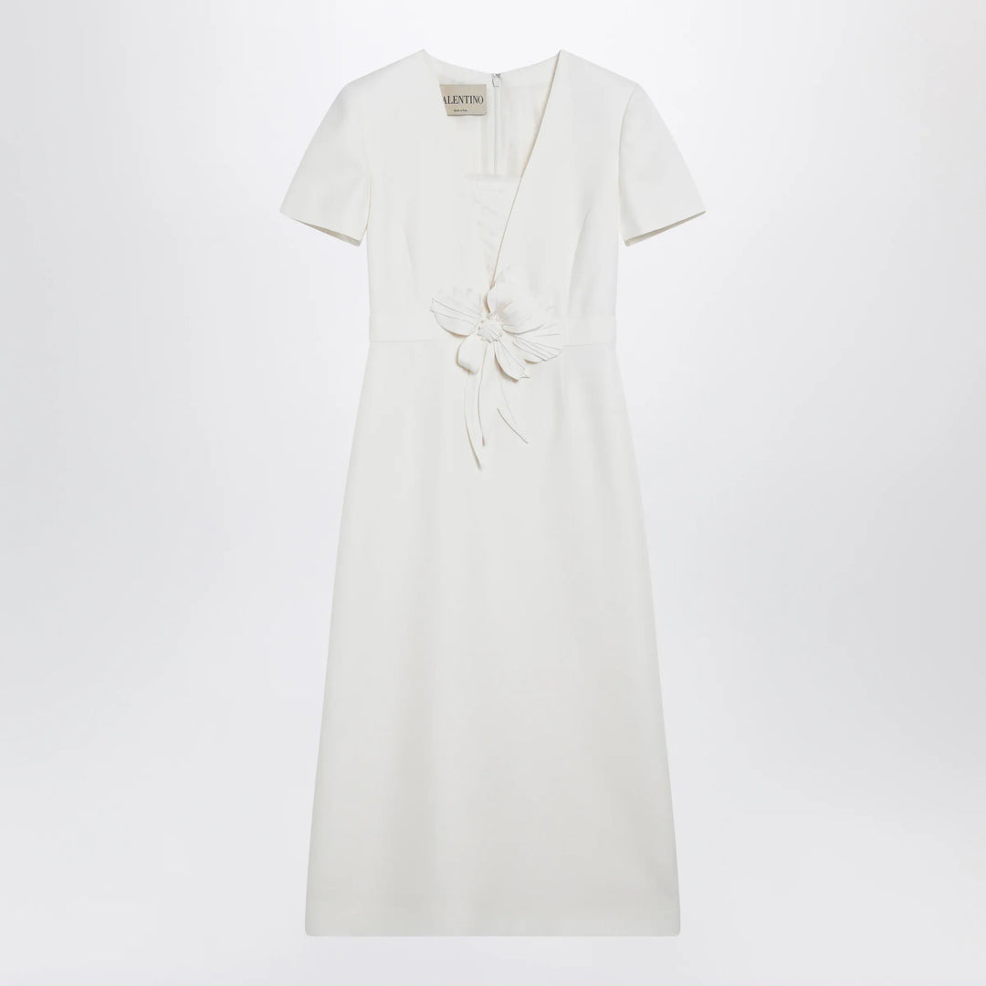 Valentino - Embroidered crepe evening dress in ivory Brand Apparel & Accessories 40  IT