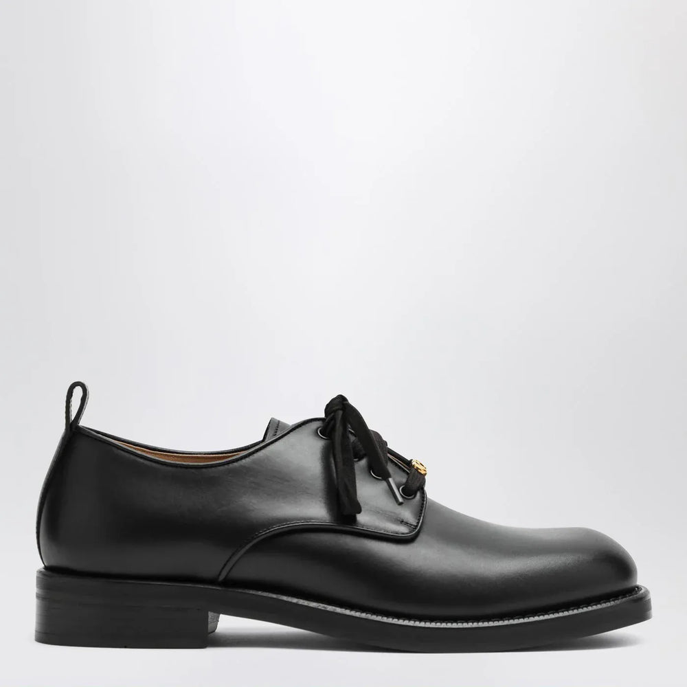 Valentino Garavani - Black leather strap with Vlogo plaque Brand Apparel & Accessories 40 IT