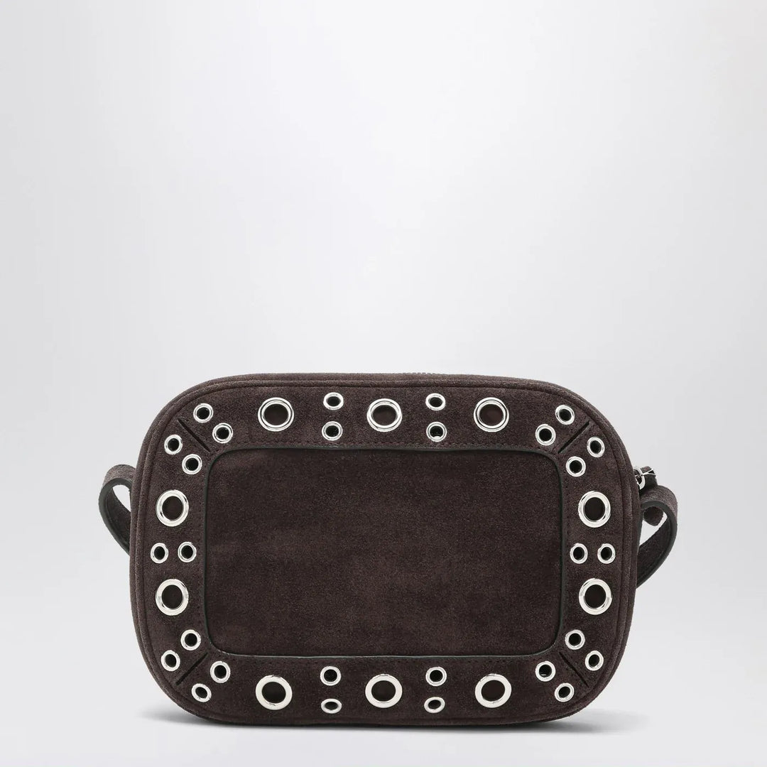 Valentino Garavani - Nellcôte bag brown in suede with studs and rivets Brand Apparel &amp; Accessories U
