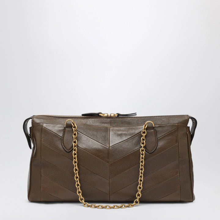 Valentino Garavani - Panthea bag in tundra-colored nappa leather with chevron pattern Brand Apparel &amp; Accessories U