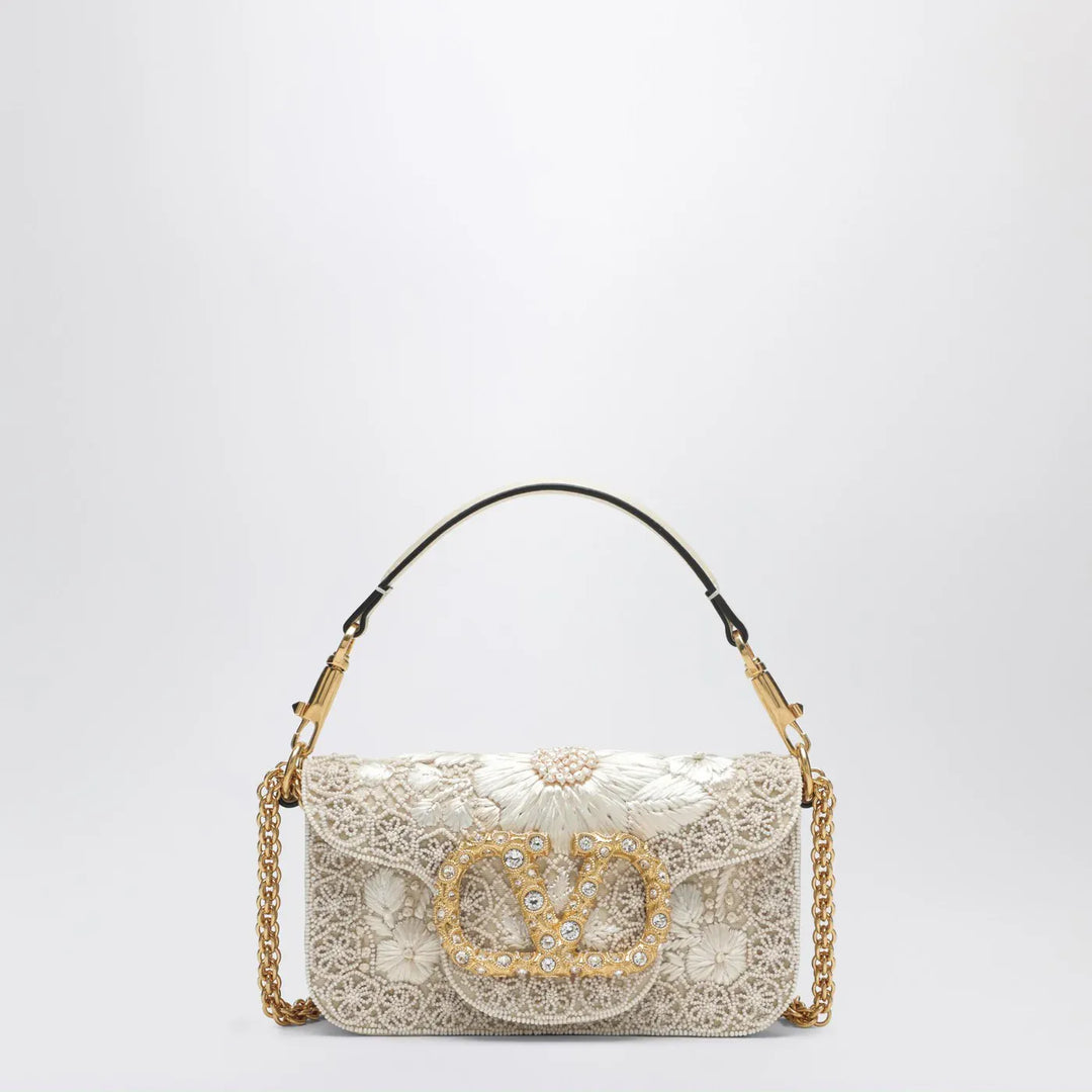 Valentino Garavani - Small Locò bag with VLogo Signature jewel Brand Apparel &amp; Accessories TU