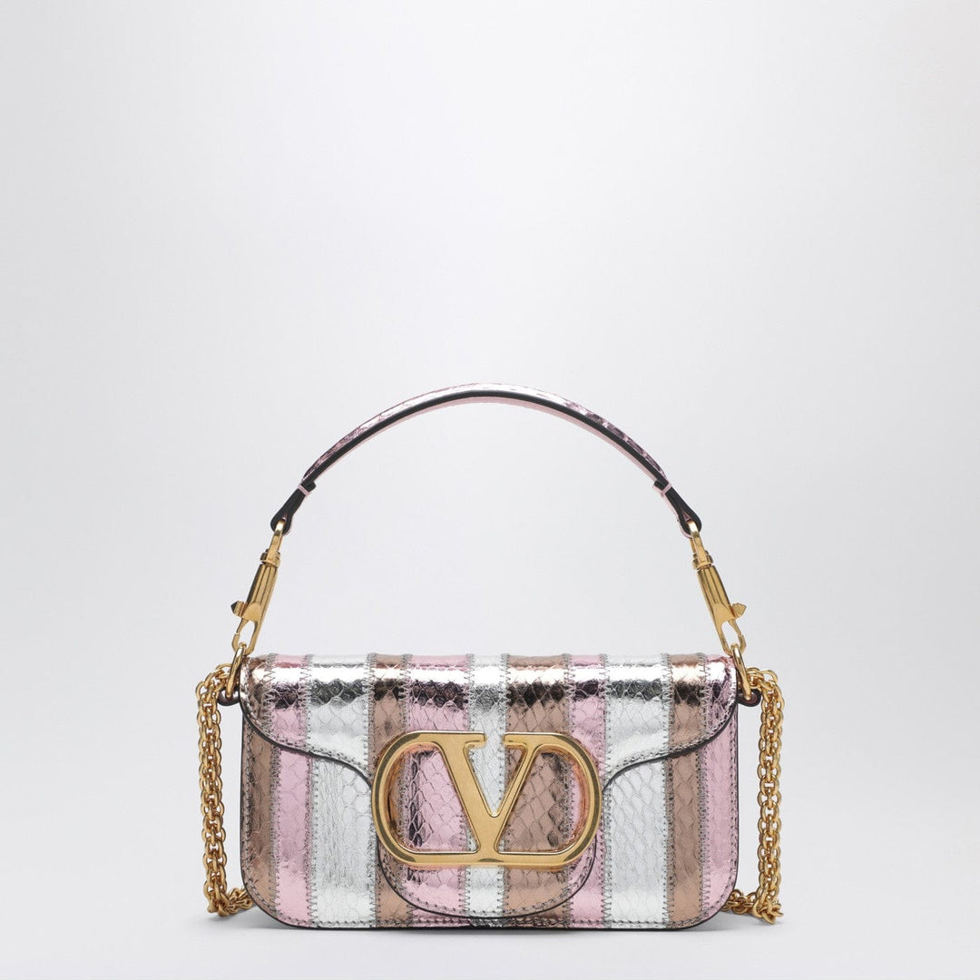 Apparel &amp; Accessories TU Valentino Garavani - Small Locò shoulder bag in multicolour laminated elaphe leather Brand