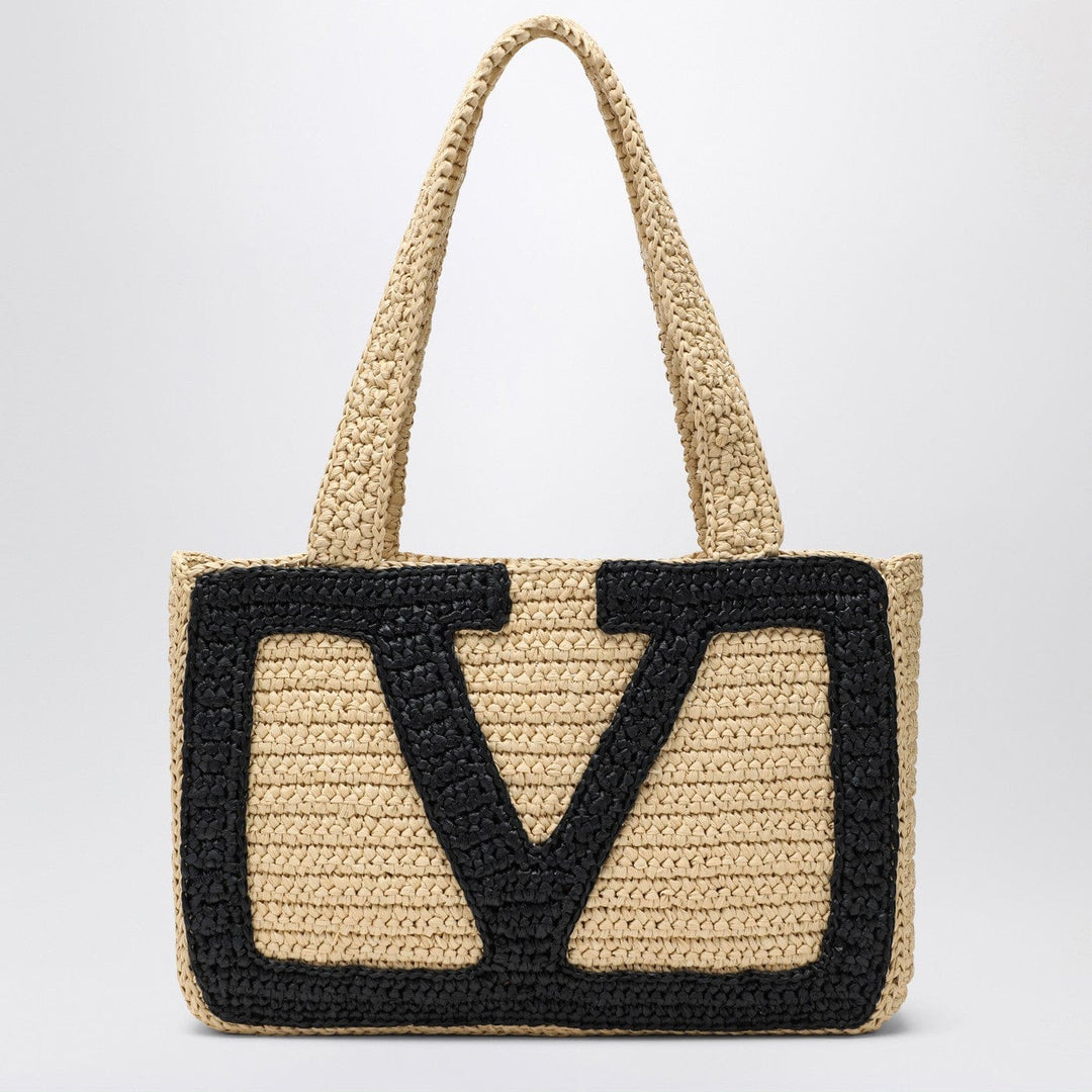 Apparel &amp; Accessories TU Valentino Garavani - Viva Superstar Crochet medium natural/black bag Brand