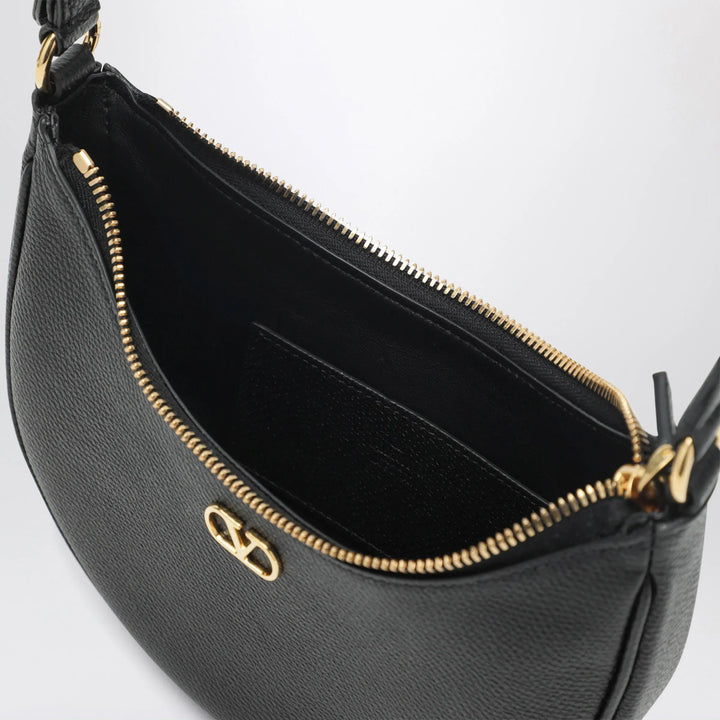 Valentino Garavani - Vlogo Signature Mini Hobo bag in black leather Brand Apparel &amp; Accessories U