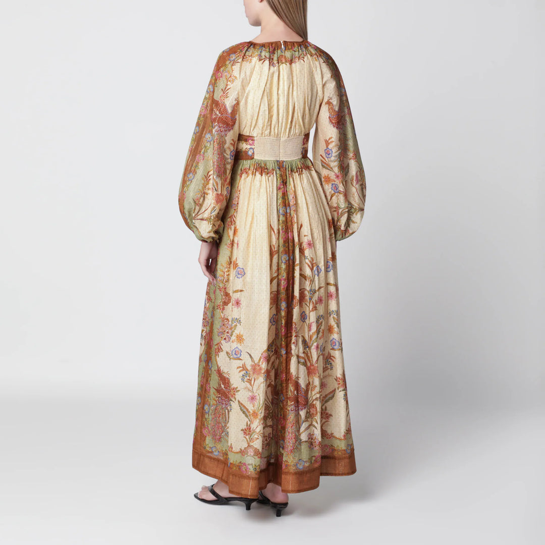 ZIMMERMANN - Cream cotton and silk Indra maxi dress Brand Apparel &amp; Accessories
