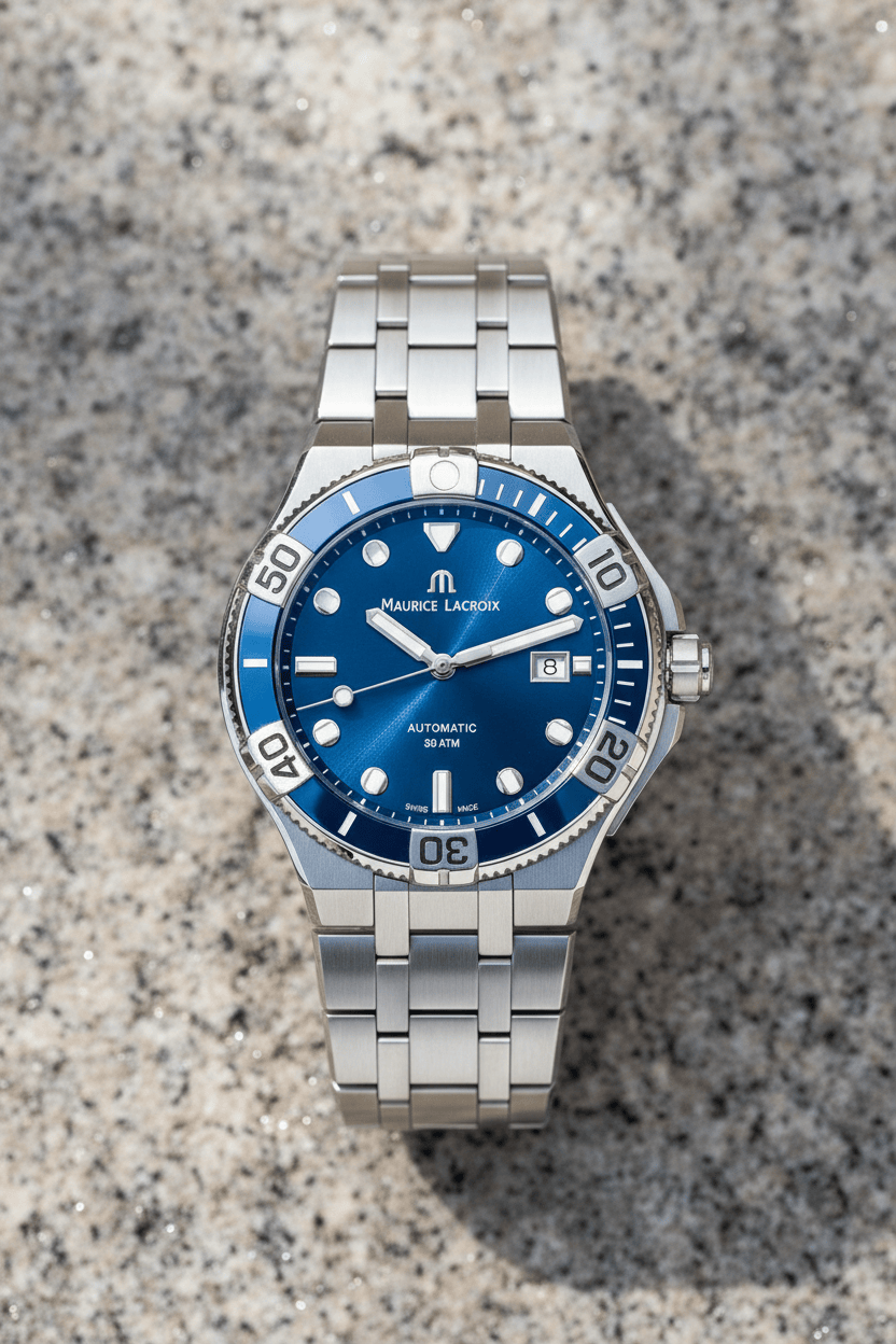 Maurice Lacroix AIKON Venturer 43mm Blue Dial Brand Automatic Watches