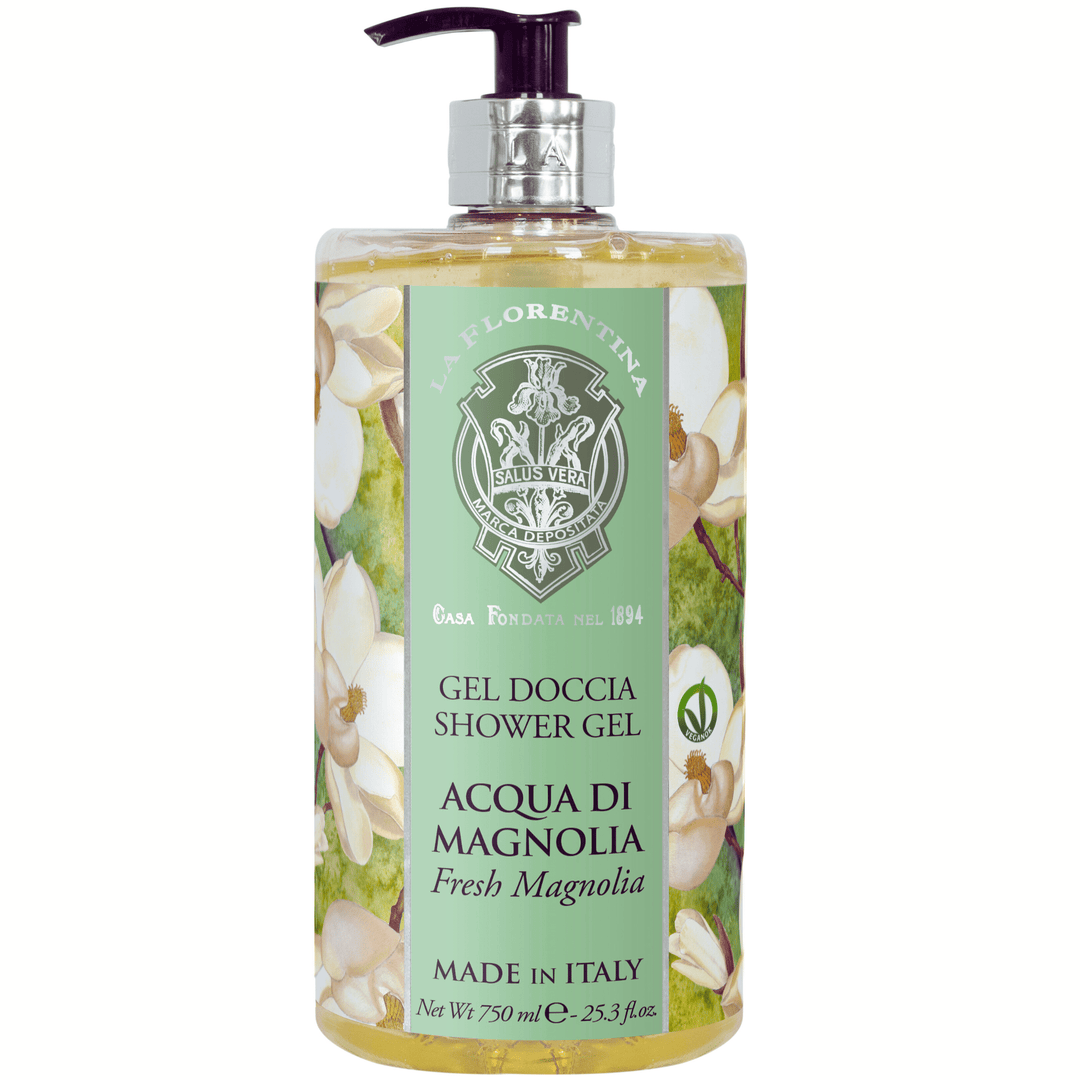 La Florentina Bath Foam & Shower Gel La Florentina Magnolia Shower Gel Bottle Pump 750ml Brand