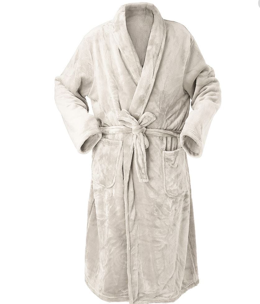 Brogo Bathrobe Brogo Microfiber Supersoft Woven Bathrobe Sand L/XL Brand