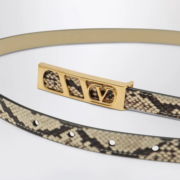 Valentino Garavani - Volgo Signature python belt Brand Belts