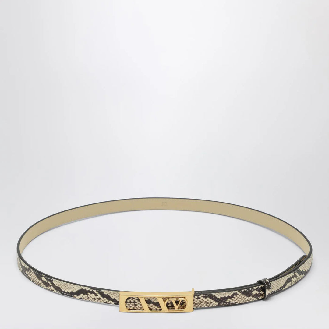 Valentino Garavani - Volgo Signature python belt Brand Belts 75 EU