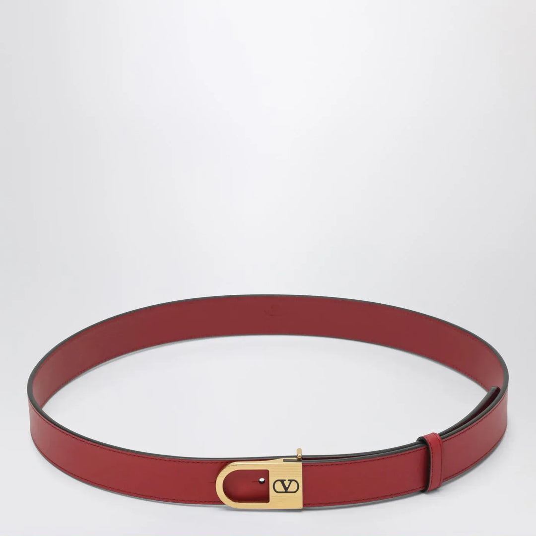 Valentino Garavani - Volgo Signature red belt Brand Belts 75 EU