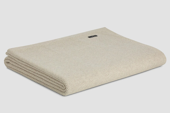 Bemboka Blankets Sand Bemboka Moss Stitch Cotton Baby Cot Blankets Bemboka Moss Stitch Cotton Baby Cot Blankets I Luxury Bedding Australia Brand