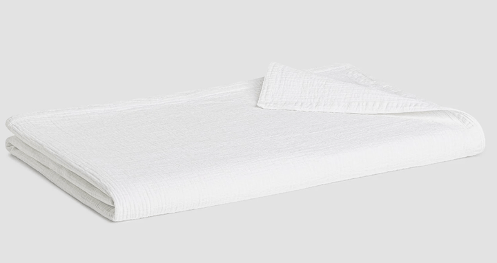 Bemboka Blankets Superking/King 280x260cm / White Bemboka Ripple Cotton Blankets Bemboka Ripple Blanket | Bed Linen Brand