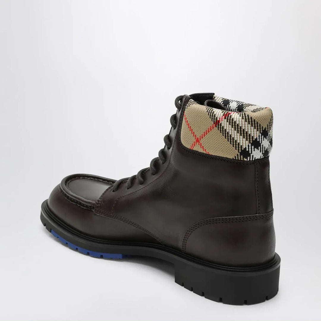Burberry - Brown leather amphibian rogue Brand Boots
