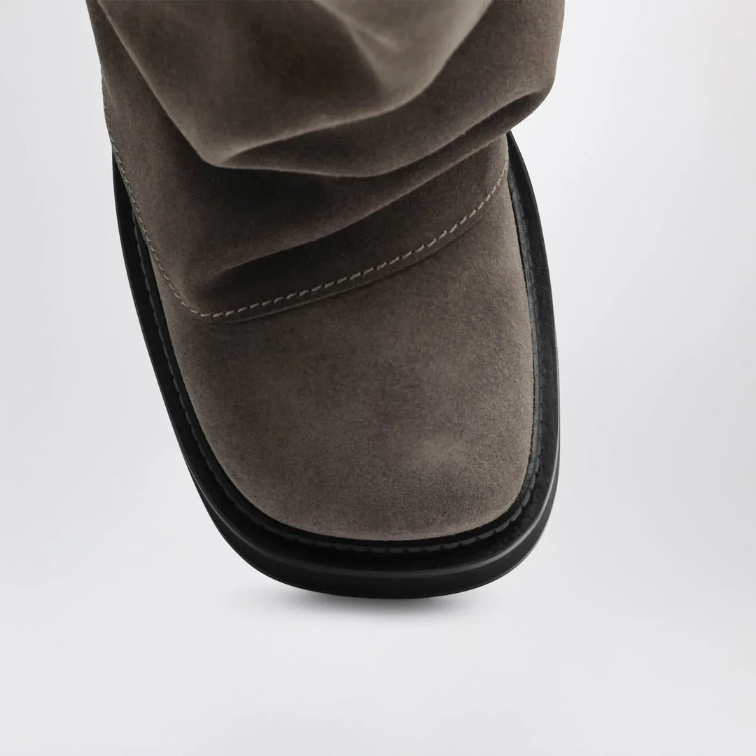The Attico - Robin taupe suede Combat boots Brand Boots