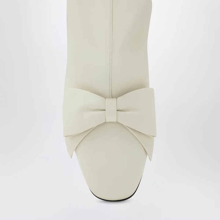 Valentino Garavani - Ivory Bowow ankle boots Brand Boots