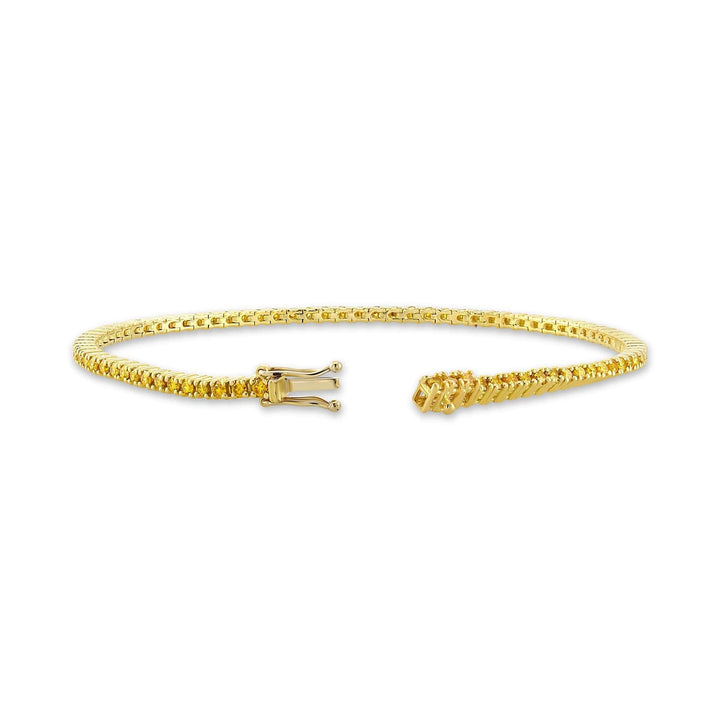 LEIBISH 1.87ct Fancy Vivid Orange Yellow Diamond Bracelet Brand Bracelet
