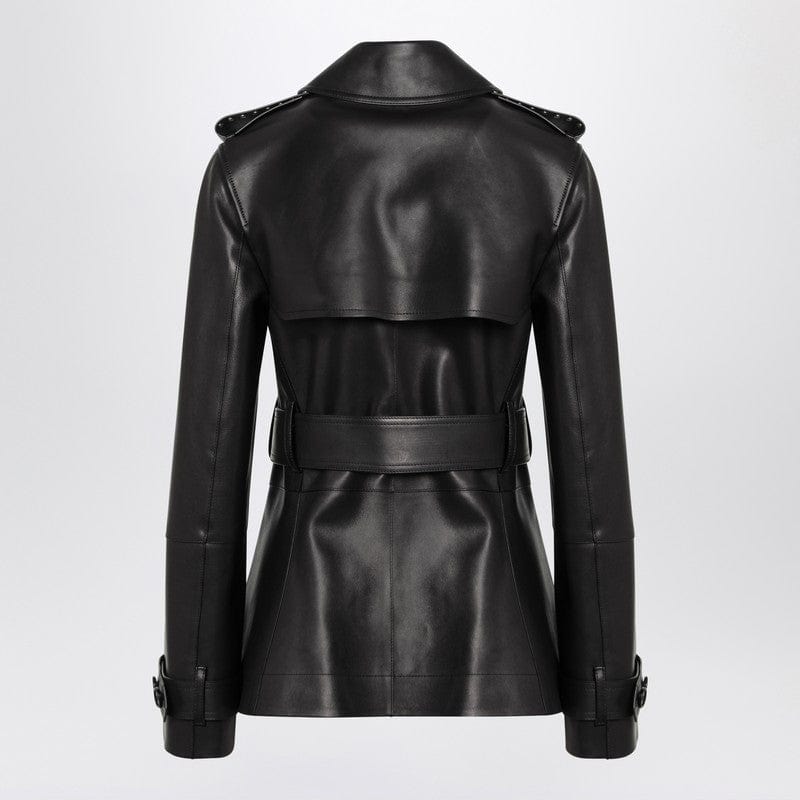 Burberry Coats 6 Burberry Short black leather jacket with studs Burberry Short black leather jacket with studs Brand
