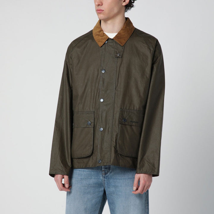 Coats &amp; Jackets Barbour - Modern Bedale olive green waxed jacket Brand