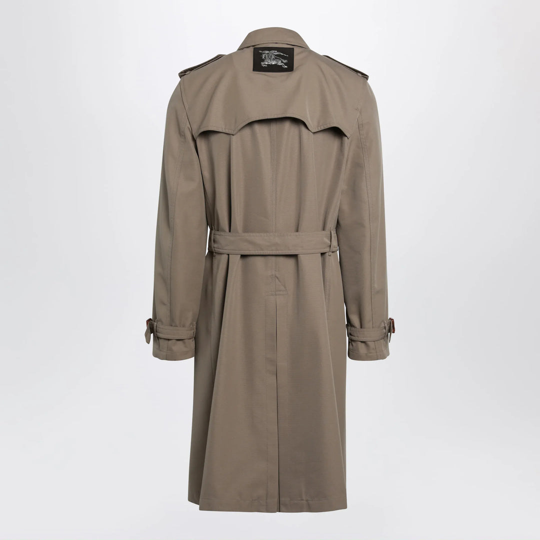 Burberry - Short Foxfield trench coat in cotton and silk Brand Coats &amp; Jackets