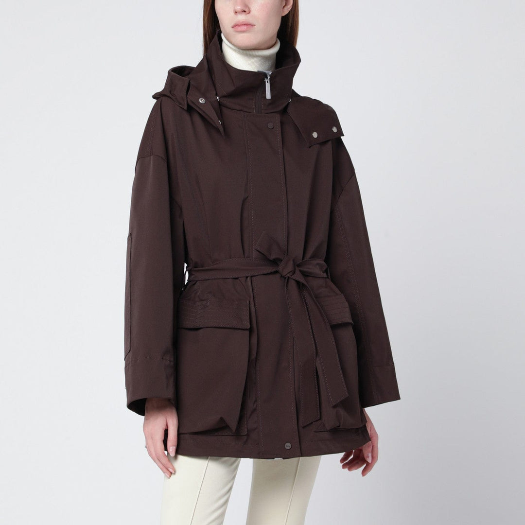 Coats & Jackets HERNO - Short Laminar coffee-colored parka Brand