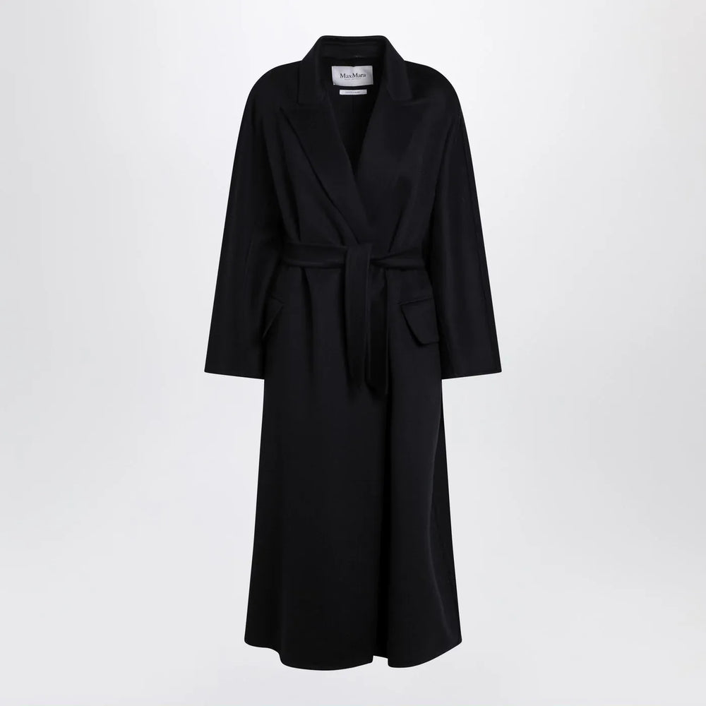 Max Mara - Navy cashmere wrap coat Brand Coats & Jackets 36  IT