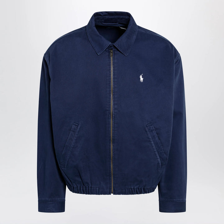 Polo Ralph Lauren - Navy blue zip-up jacket in cotton Brand Coats &amp; Jackets S