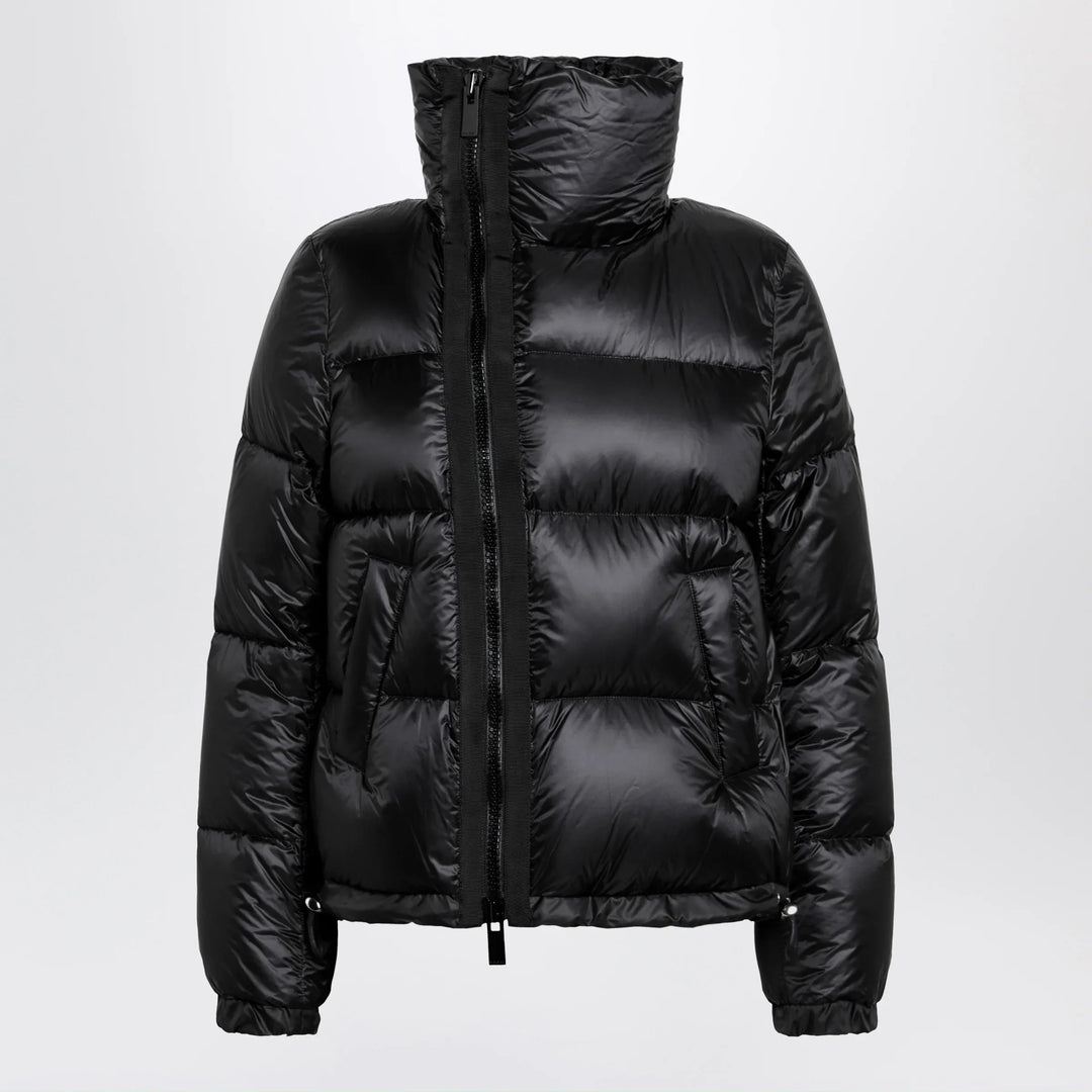 Sacai - Black down jacket with asymmetrical zip Brand Coats &amp; Jackets 2