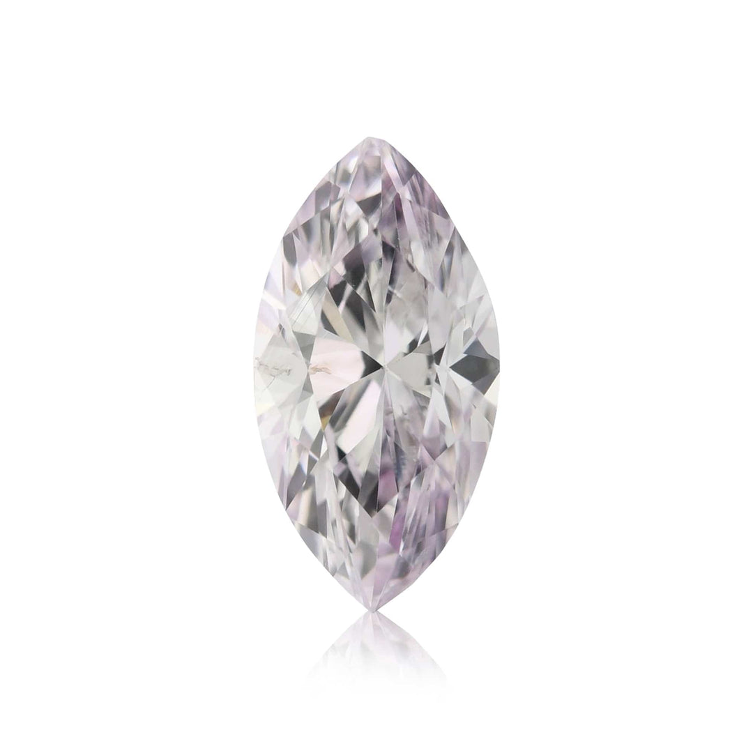0.41 Carat Very Light Pink Marquise Diamond I1 GIA Brand Color Diamond