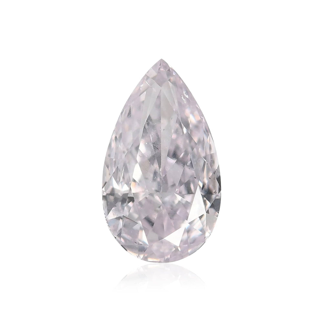0.72 Carat Very Light Pink Pear Diamond SI1 GIA Brand Color Diamond