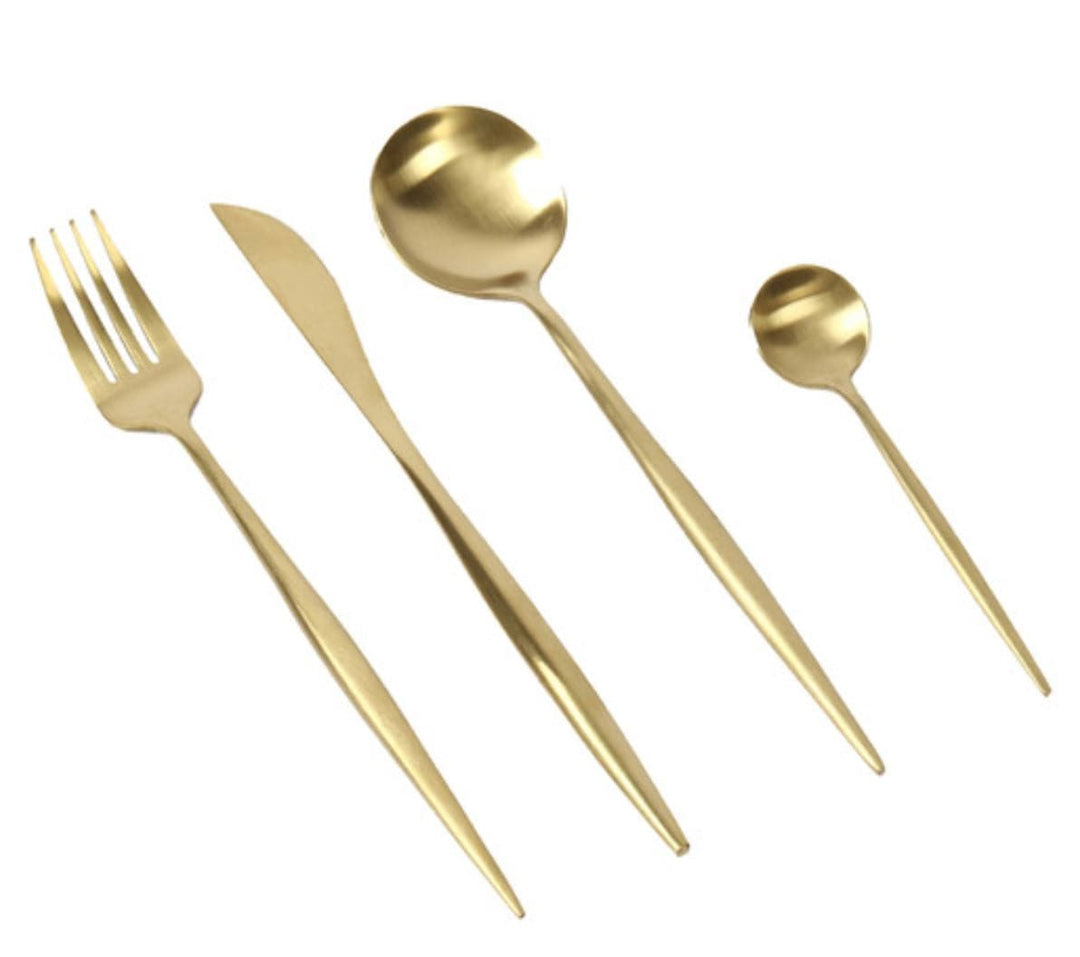 Canvas Cutlery Golden Spot Cutlery Set of 4 Pcs Gift Box Brand